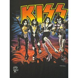 Kiss Destroyer Tour T-Shirt XL Anvil Pre-Shrunk 100% Cotton Black Vintage 1996